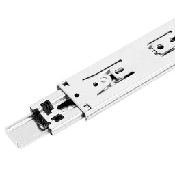 PRO100SC Full Extension Side-Mount Soft-Closing Drawer Slide with 100lb Capacity, Bright Zinc, 16"