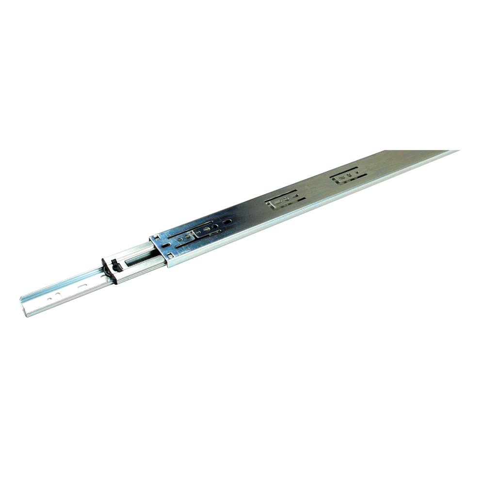 PRO 2.0 Drawer Slide with 100lb Capacity, Full Extension, Side-Mount, Bright Zinc, 12"