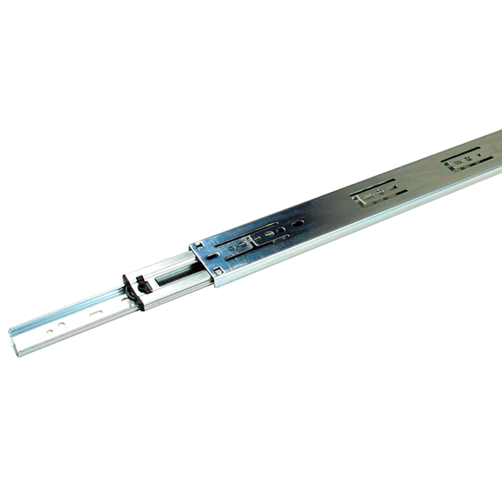 PRO 2.0 Drawer Slide with 100lb Capacity, Full Extension, Side-Mount, Bright Zinc, 14"