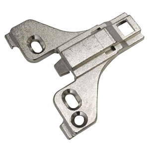 Cam Adjustable Face Frame Mounting Plate, Nickel-Plated, Screw-On, 0mm
