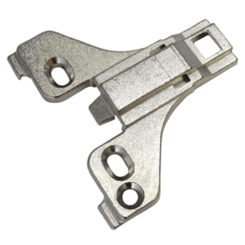 Cam Adjustable Face Frame Mounting Plate, Nickel-Plated, Screw-On, 3mm