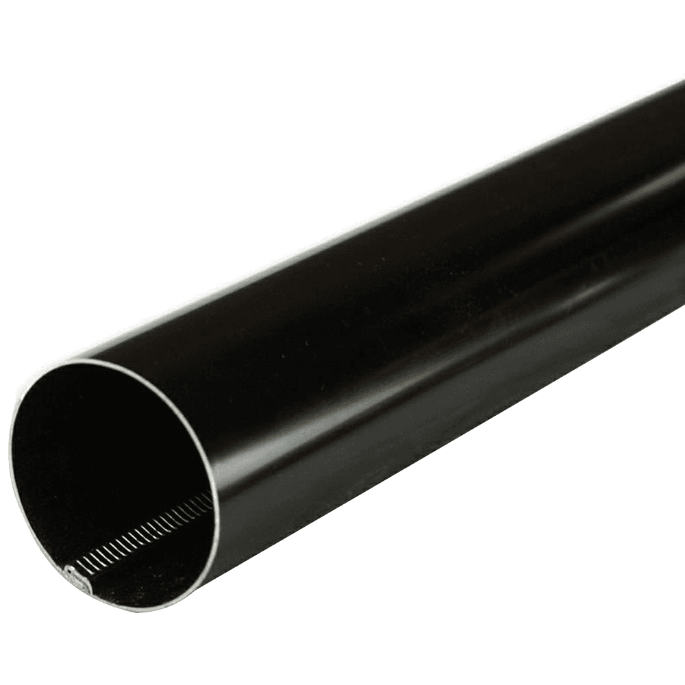 PRO 1-5/16" Diameter 96" Long 14 Ga Aluminum Round Closet Rod, Matte Black Finish