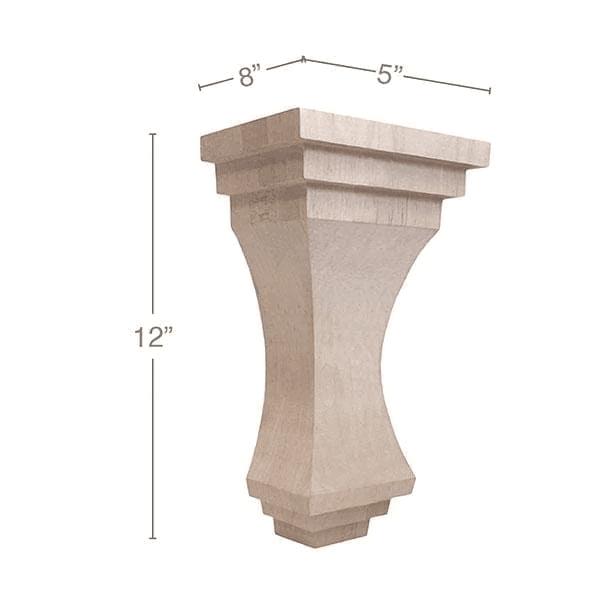 12" x 5" x 8" Metro Large Corbel, Cherry