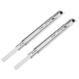 PRO ECO Drawer Slide with 100lb Capacity, Full Extension, Side Mount, Bright Zinc, 20"