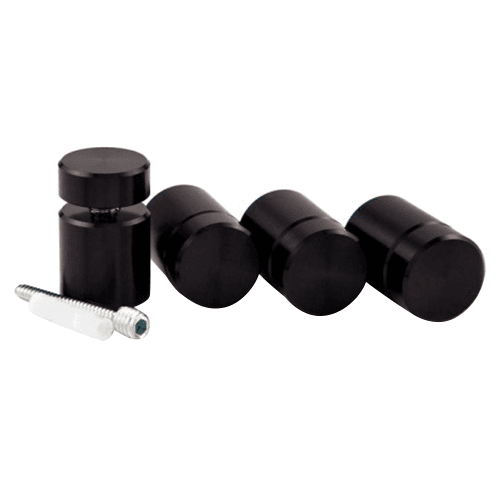 1" Diameter x 1" Long Standoff Kit, Black Anodized