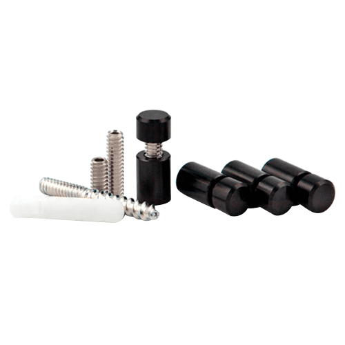 3/8" Diameter x 1/2" Long Standoff Kit, Black Anodized