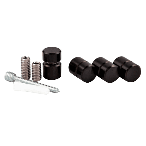 5/8" Diameter x 1/2" Long Standoff Kit, Black Anodized