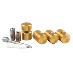 5/8" Diameter x 1/2" Long Standoff Kit, Brass Anodized