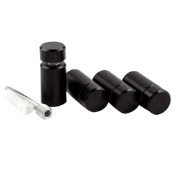 5/8" Diameter x 1" Long Standoff Kit, Black Anodized