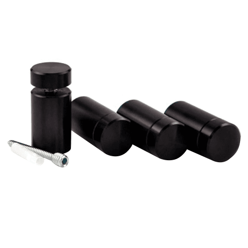 1" Diameter x 1-1/2" Long Standoff Kit, Black Anodized