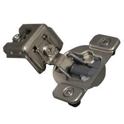 E8 105° Opening Wrap-Around Face Frame Hinge, 45mm Boring Pattern, Soft-Closing, 1-1/4" Overlay, Dowelled