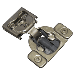 H8 105° Opening Wrap-Around Face Frame Hinge, 45mm Boring Pattern, Soft-Closing, 1/2" Overlay, Dowelled
