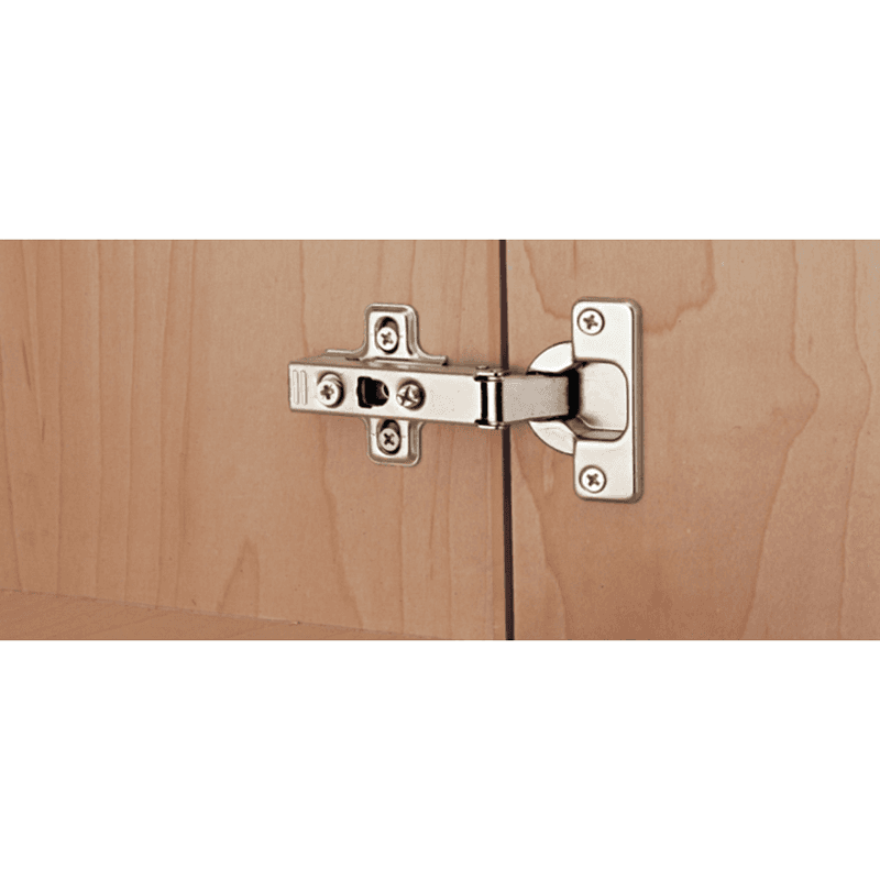 PRO 155° Opening Hinge, 45mm Bore Pattern, Self-Closing, Full Overlay, Nickel-Plated, Dowelled