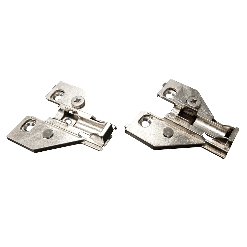 Cam Adjustable Face Frame Adjustable Mounting Plate, Nickel-Plated, Screw-On, 3mm
