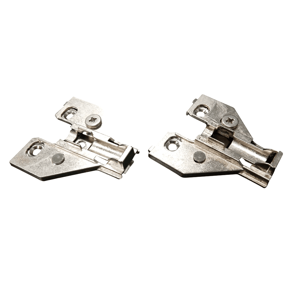 Cam Adjustable Face Frame Adjustable Mounting Plate, Nickel-Plated, Screw-On, 6mm