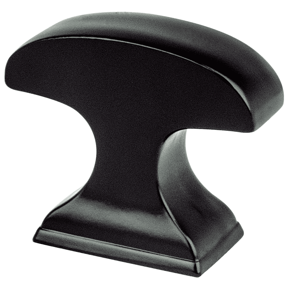 1-3/8" Mod Curved Knob, Matte Black