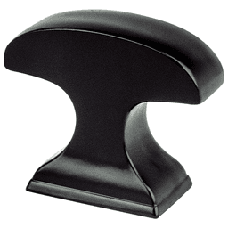1-3/8" Mod Curved Knob, Matte Black