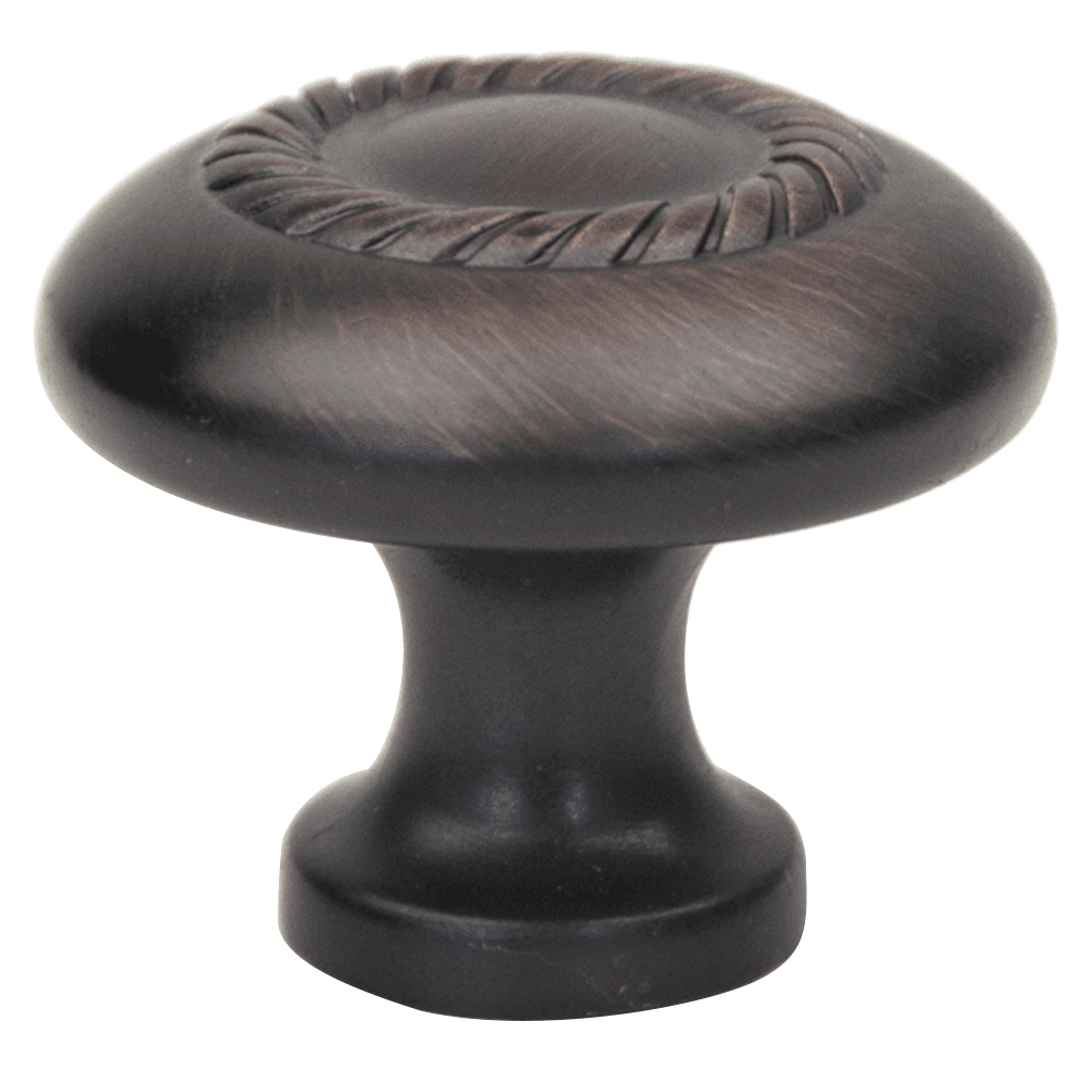 1-1/4" Rope Knob, Oil-Rubbed Bronze, 1" Projection