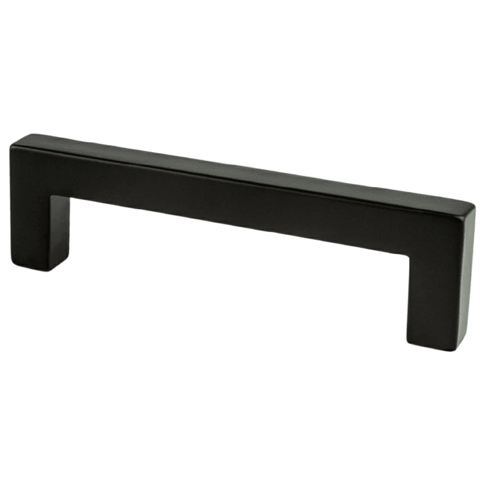 3-25/32" Square Pull, Matte Black