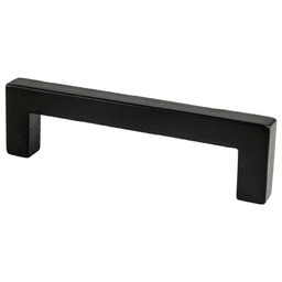 3-25/32" Square Pull, Matte Black