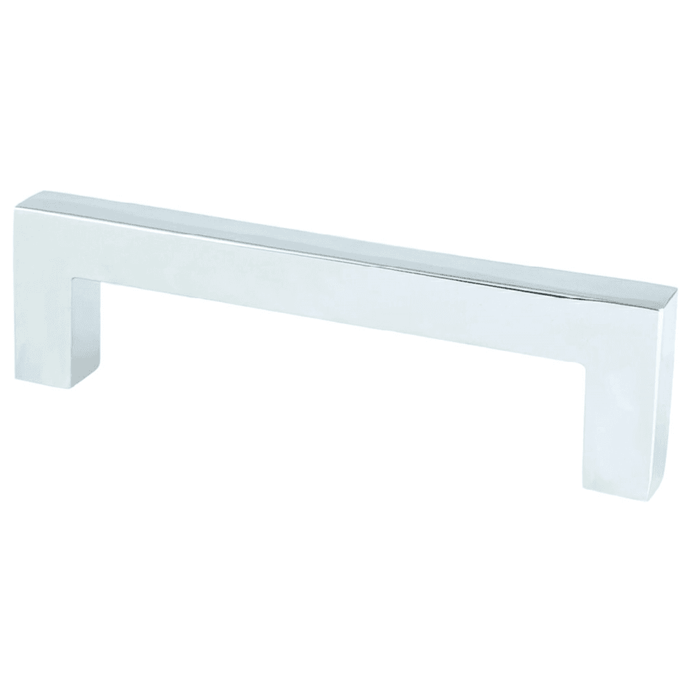 3-25/32" Square Pull, Polished Chrome
