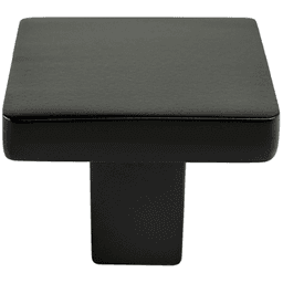 1-1/8" Square Knob, Matte Black