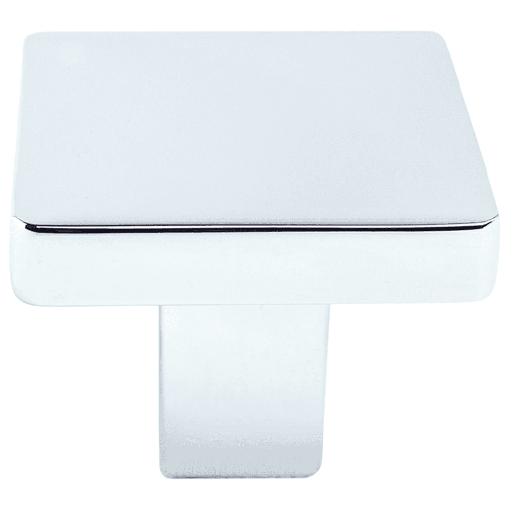 1-1/8" Square Knob, Polished Chrome
