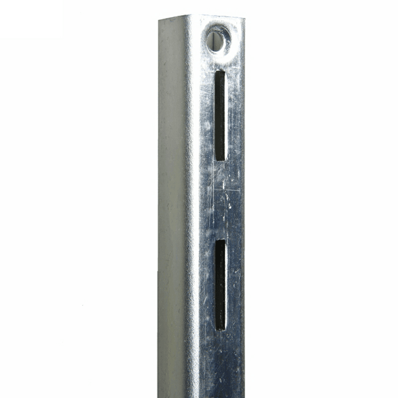 59.75" PRO Value Heavy-Duty Single Slot Shelf Standard, Brushed Zinc Finish 10/Box