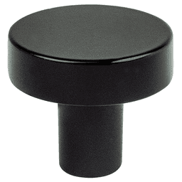 1" Transitions 2.0 Round Knob, Matte Black