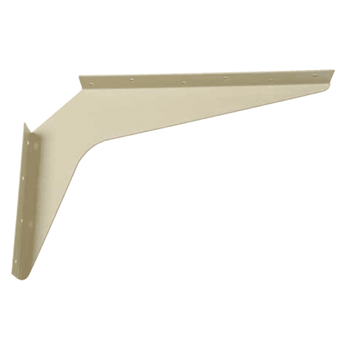 24" x 24" L and R Work Station Shelf Bracket, Black Finish