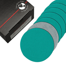 5" PSA 120 Grit Q711T No Holes Sanding Disc, Aluminum Oxide on Film