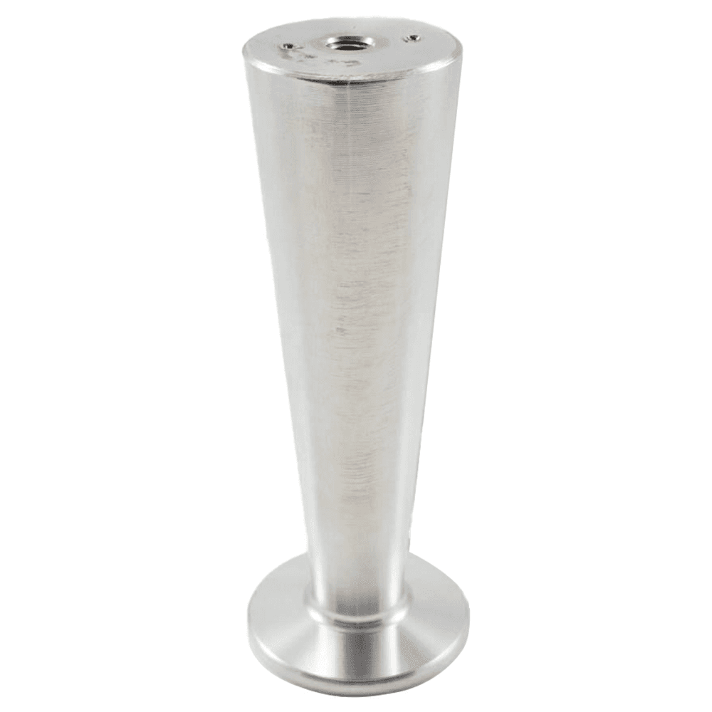 6" High Sedona Style 8 Furniture Leg, Matte Aluminum