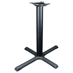 22" Wide x 28-1/4" High 2000 Series X-Style Table Base, Black Matte Wrinkle