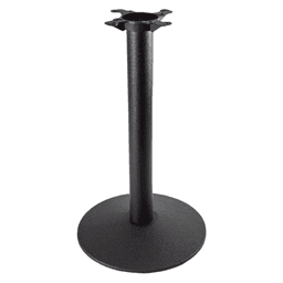 30" Wide x 28-1/4" High 3000 Series Round Dome Style Table Base, Black Matte Wrinkle