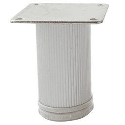 2" Diameter x 4" High Como Furniture Leg, Alumina