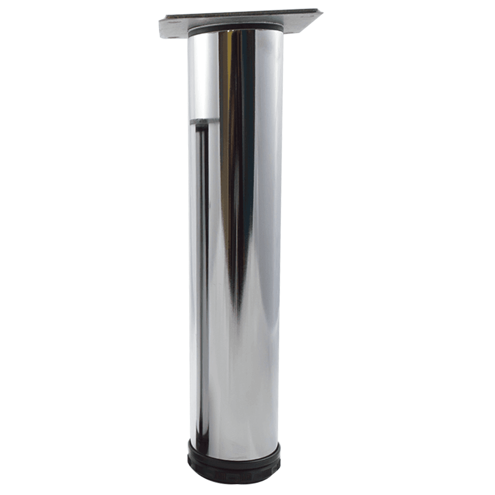 2" Diameter x 10" High Como Furniture Leg, Chrome