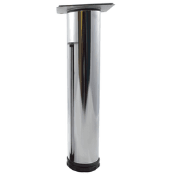 2" Diameter x 10" High Como Furniture Leg, Chrome