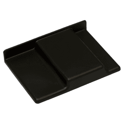 Left-Hand Cover Cap for 807 Hanging Bracket, Black (400/Box)