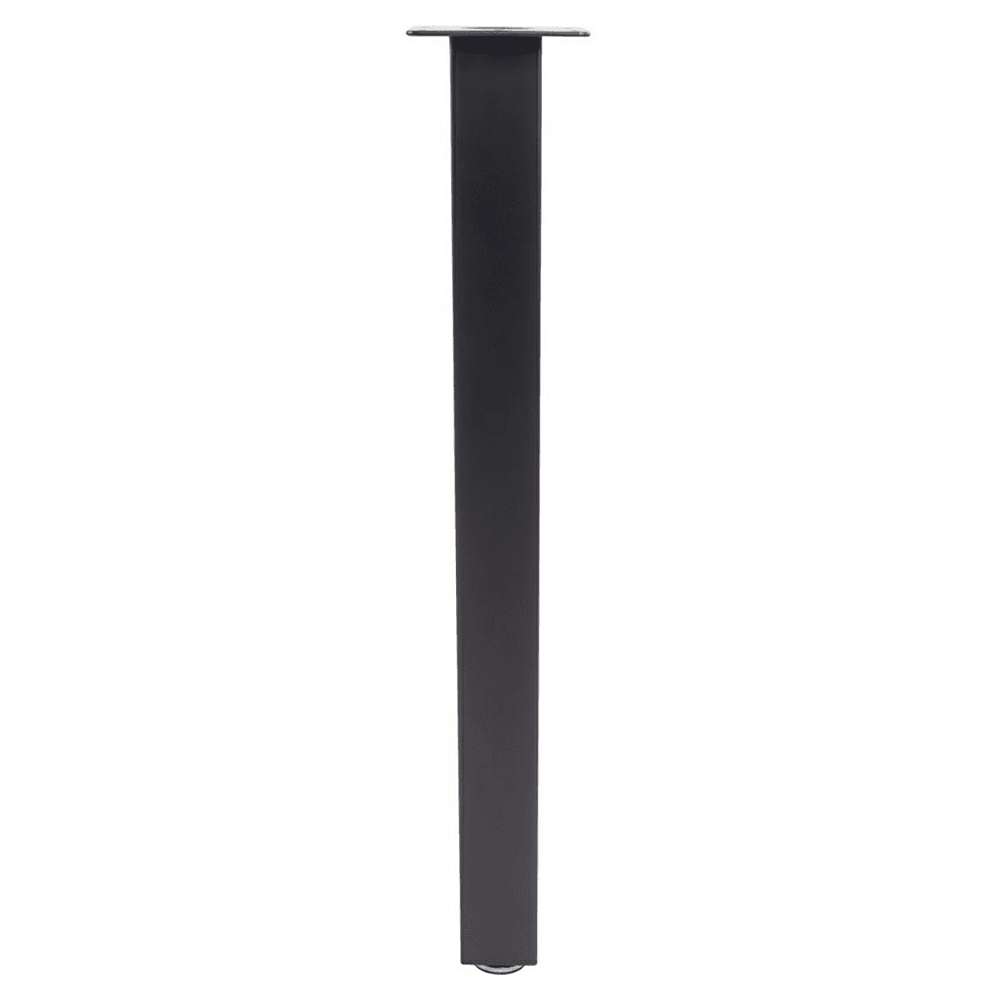 3" Wide x 34-1/2" High Square Rockwell Table Leg Set, Black Matte, 4/Set