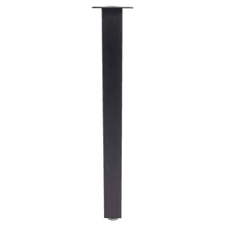 3" Wide x 34-1/2" High Square Rockwell Table Leg Set, Black Matte, 4/Set