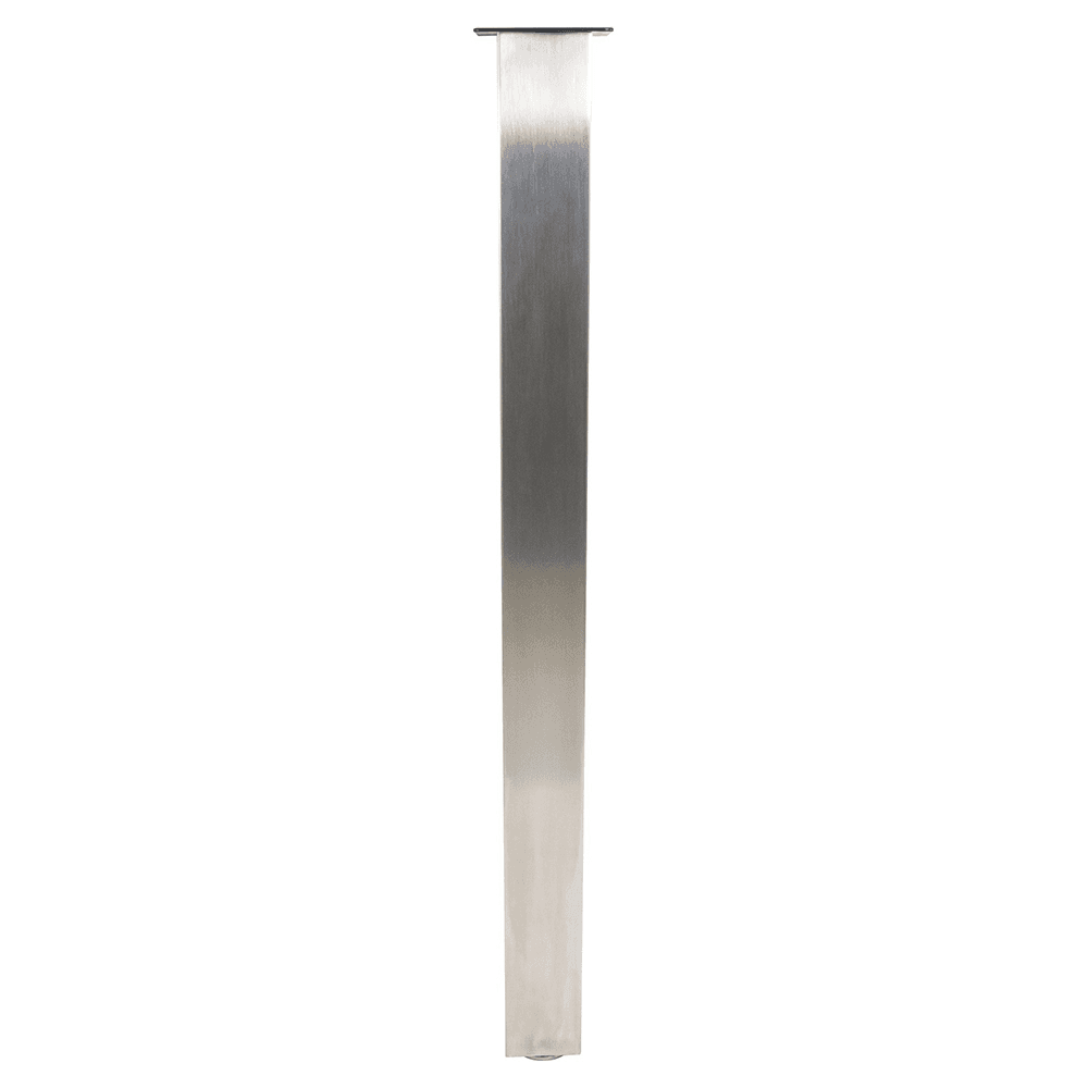 3-1/8" Wide x 40-3/4" High Square Rockwell Table Leg Set, Stainless Steel, 4/Set