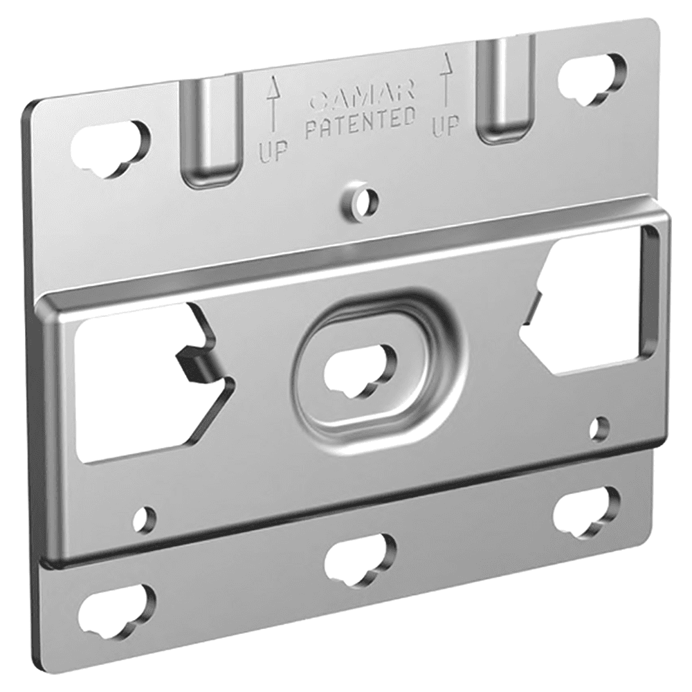 819 Anti-Drop Wall Plate, Steel, 100/Box