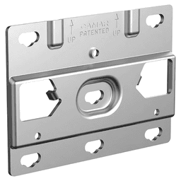819 Anti-Drop Wall Plate, Steel, 100/Box