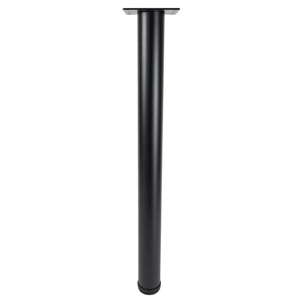 2-3/8" Diameter x 40-3/4" High Rockwell Single Table Leg, Black Matte