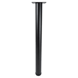 2-3/8" Diameter x 40-3/4" High Rockwell Single Table Leg, Black Matte