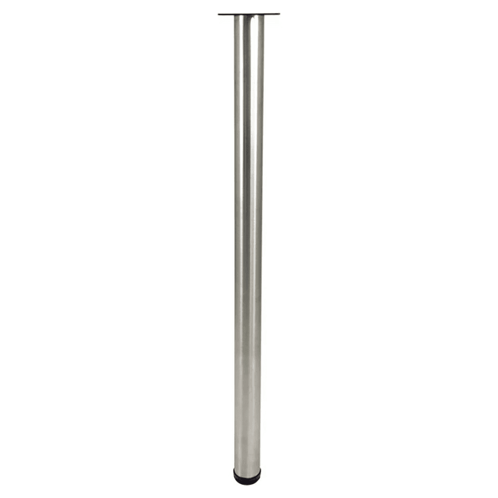 2-3/8" Diameter x 40-3/4" High Rockwell Single Table Leg, Stainless Steel