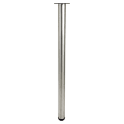2-3/8" Diameter x 40-3/4" High Rockwell Single Table Leg, Stainless Steel