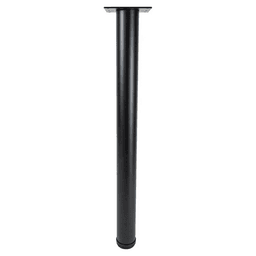 2-3/8" Diameter x 28" High Rockwell Single Table Leg, Black Matte