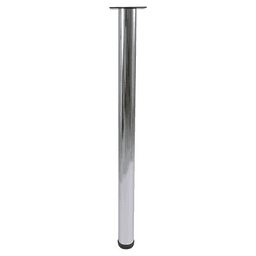 2-3/8" Diameter x 28" High Rockwell Single Table Leg, Chrome