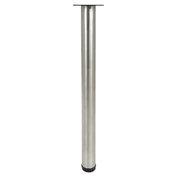 2-3/8" Diameter x 28" High Rockwell Single Table Leg, Stainless Steel